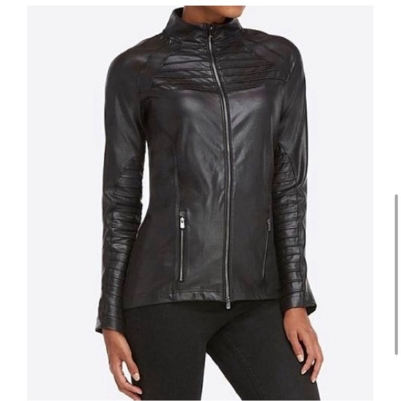 Spanx Faux Leather Moto Jacket XS - Picture 6 of 8